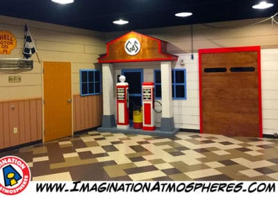 Old Gas Station Themed Environment