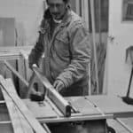 Brent Hooper in the wood shop