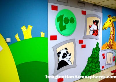 Cartoon Zoo Mural