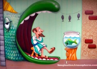 Jonah Cartoon Church Mural